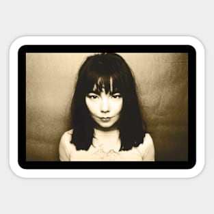 Retro BjOrk Fan Art Design Sticker